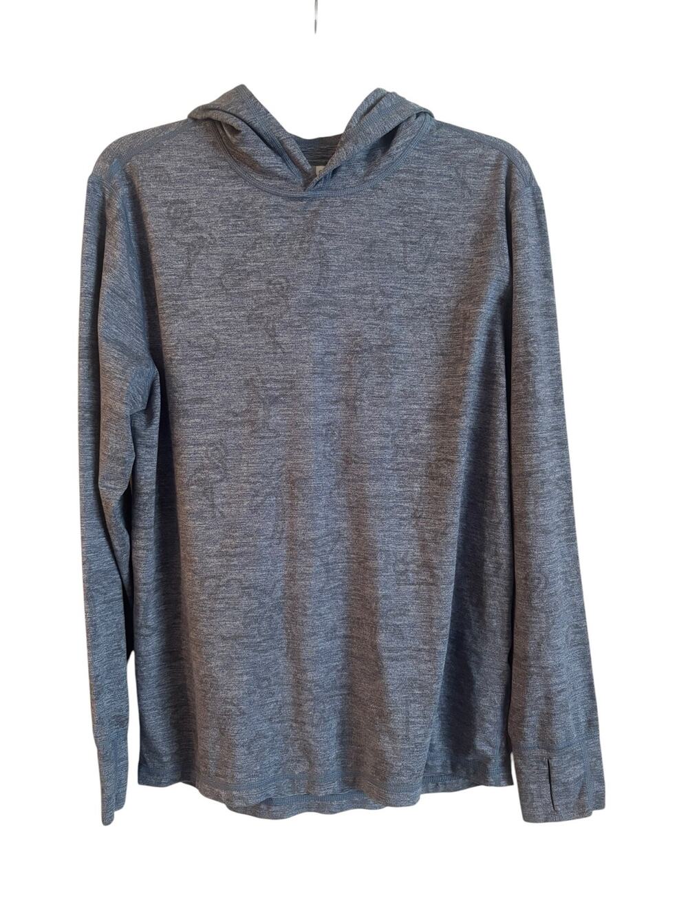 Chubbies Men’s Performance Hoodie Gray Hooded Shirt Flamingo Palm Trees Small